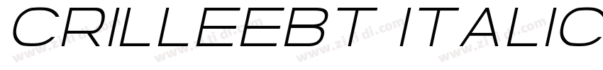 CrilleeBT Italic字体转换